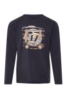 T-Shirt Ls Tops T-shirts Long-sleeved T-shirts Navy Minymo