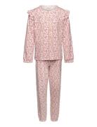 Pyjamas Ls Set Aop Pyjamasetti Pyjama Pink Minymo