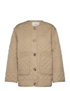 Yaslaurie Ls Padded Jacket S. Noos Tikkitakki Beige YAS