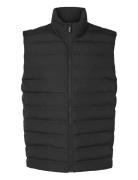 Slhbarry Quilted Gilet Noos Liivi Black Selected Homme