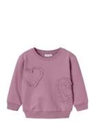 Nmfnala Nreg Sweat Bru Tops Sweat-shirts & Hoodies Sweat-shirts Pink N...