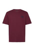 Small Crest Embro Tee Tops T-shirts Short-sleeved Burgundy Tommy Hilfi...