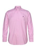 Custom Fit Stretch Oxford Shirt Tops Shirts Casual Pink Polo Ralph Lau...