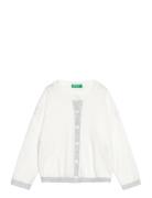 L/S Sweater Tops Knitwear Cardigans White United Colors Of Benetton