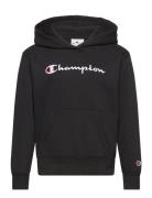 Hooded Sweatshirt Tops Sweat-shirts & Hoodies Hoodies Black Champion