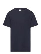 T Shirt Regular Solid Tops T-shirts Short-sleeved Navy Lindex