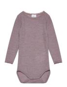 Nmfwang Wool Needle Ls Body Solid Noos Bodies Long-sleeved Purple Name...