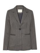 Kadori Blazer Blazers Single Breasted Blazers Grey Kaffe