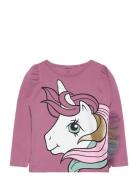 Nmfsille Mlp Ls Top Cplg Tops T-shirts Long-sleeved T-shirts Pink Name...