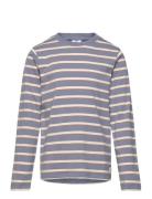 T-Shirt Ls Stripe Tops T-shirts Long-sleeved T-shirts Blue En Fant