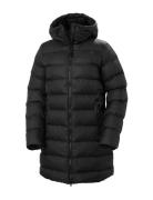 W Active Puffy Parka Vuorillinen Takki Topattu Takki Black Helly Hanse...