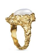 Goddess Ring Moonst Sormus Korut Gold Maanesten