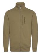 Bowman Zip Jacket Sport Sweat-shirts & Hoodies Sweat-shirts Khaki Gree...