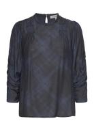 Tumus Tops Shirts Long-sleeved Navy Munthe