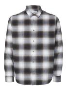 Slhslimowen-Flannel Shirt Ls Noos Tops Shirts Casual White Selected Ho...