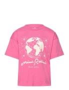 Mini Rodini Society Sp Ss Tee Tops T-shirts Short-sleeved Pink Mini Ro...