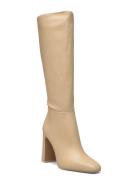 Ally Korkeavartiset Saapikkaat Cream Steve Madden