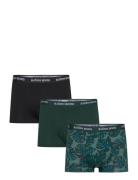 Cotton Stretch Trunk 3P Bokserit Green Björn Borg