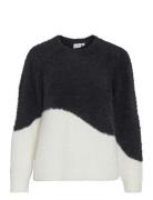 Vifeather L/S Jacquard Knit Top/R Tops Knitwear Jumpers Multi/patterne...