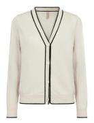 Sc-Dollie Tops Knitwear Cardigans Cream Soyaconcept