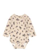 Body L/S Printed Bodies Long-sleeved Beige Petit Piao