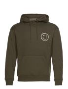 Sweatshirt Tops Sweat-shirts & Hoodies Hoodies Khaki Green Blend