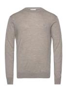 Greyson Merino Knit Tops Knitwear Round Necks Beige Les Deux