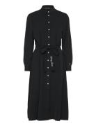 Tjw Belted Midi Dress Polvipituinen Mekko Black Tommy Jeans