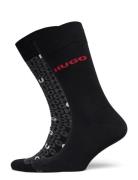 2P Rs Tortuga Cc Underwear Socks Regular Socks Black HUGO