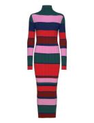 Multicolor Striped Knitted Dress Maksimekko Juhlamekko Multi/patterned...