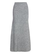 Filine Knit Skirt Pitkä Hame Grey NORR