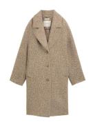 Loose Coat Pitkä Takki Beige Tom Tailor