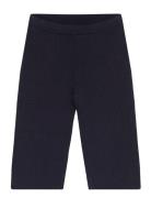 Ribbed Trousers Bottoms Trousers Navy Mango