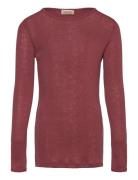 Tamra Tops T-shirts Long-sleeved T-shirts Burgundy MarMar Copenhagen