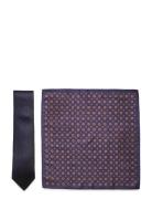 Tie & Pocket Square Solmio Kravatti Navy Amanda Christensen