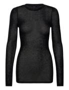 Sweater Mio Merino Wool Tops Knitwear Jumpers Black Lindex