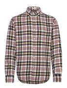 Reg Flannel Plaid Shirt Tops Shirts Casual Cream GANT