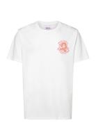 Saint Tropez-Saint Moritz Tops T-shirts Short-sleeved White Pica Pica