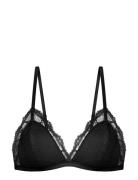 Kisha Bralette Lingerie Bras & Tops Soft Bras Bralette Black Dorina