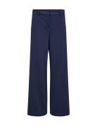 Sc-Daniela Bottoms Trousers Wide Leg Navy Soyaconcept