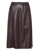 Crariana Skirt Polvipituinen Hame Brown Cream