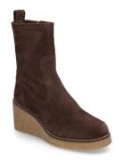 Missbs Shoes Boots Ankle Boots Ankle Boots With Heel Brown UNISA