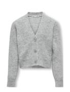 Kogoriana L/S Glitter Cardigan Knt Tops Knitwear Cardigans Grey Kids O...