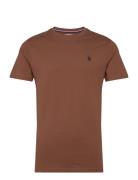 Arjun T-Shirt Tops T-shirts Short-sleeved Brown U.S. Polo Assn.