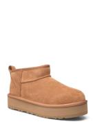 K Classic Ultra Mini Platform Talvisaappaat Beige UGG