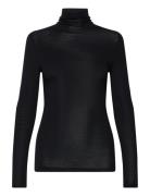 Mscally Roll Neck Long Sleeve Top Tops Knitwear Turtleneck Black Minus