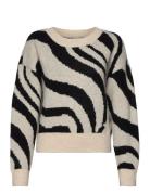 Msmelima Knit Pullover Tops Knitwear Jumpers Cream Minus