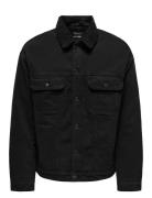 Onswilson Sherpa Blk 0971 Dnm Jacket Farkkutakki Denimtakki Black ONLY...