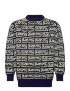 Knitted Sweater Tops Knitwear Round Necks Multi/patterned Stan Ray