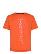 Agr Shirt Sport T-shirts Short-sleeved Orange Adidas Terrex